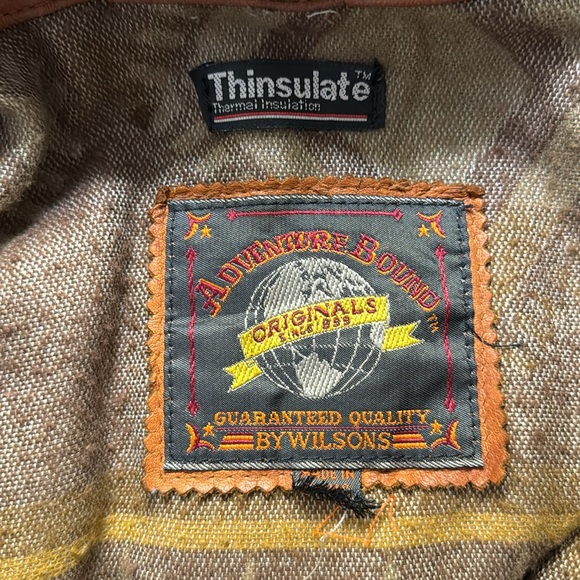 Thinsulate by Wilson’s Genuine leather adventure bound leather jacket circa 1987 - Picture 7 of 11